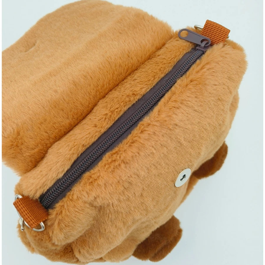 Capybara Plush Backpack Kawaii Fashion Plushie Doll Fur Bag Children's Bag Shoulder Bag Mini Knapsack Bags Gifts For Girlfriend  DailyAlertDeals   