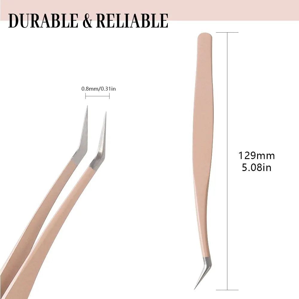1 Pcs Eyelash Extension Tweezers Stainless Steel 3D Accurate Clip Eyelashes Tweezers Lash Extensions Supplies Set Tool  DailyAlertDeals   