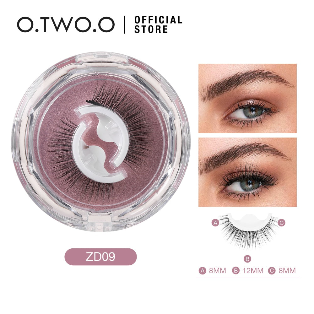 O.TWO.O Self Adhesive False Eyelashes Reusable Individual Lashes Long Thick Volume Eyelashes No Need Glue Eyelash Extension 0 DailyAlertDeals ZD09 China 