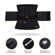 MISTHIN Latex Waist Trainer Double Belt Corset For Women Adjustable Corset Belly Reducing Fajas Girdle Firm Shaper 0 DailyAlertDeals   