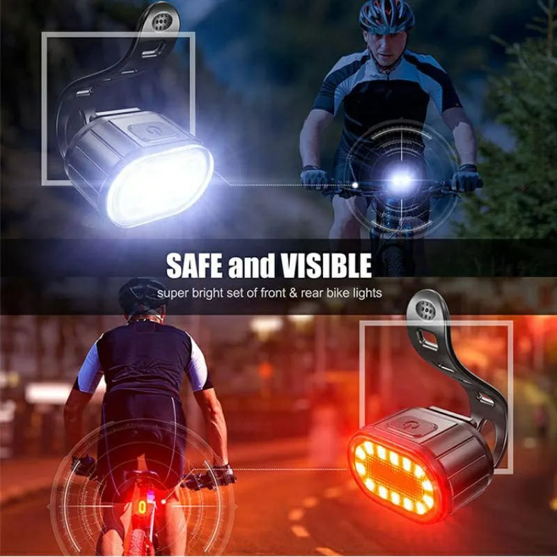 BUCKLOS Bike Lighting Front and Rear Lights Bicycle Lamp Led Cycling Light Bike Flashlight for Bicycle Front Taillight Lantern  DailyAlertDeals   