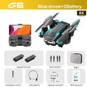 KOHR New G6 Aerial Drone 8K S6 HD Camera GPS Obstacle Avoidance Q6 RC Helicopter FPV WIFI Professional Foldable Quadcopter Toy 0 DailyAlertDeals Blue-8K-SingleC-2B  