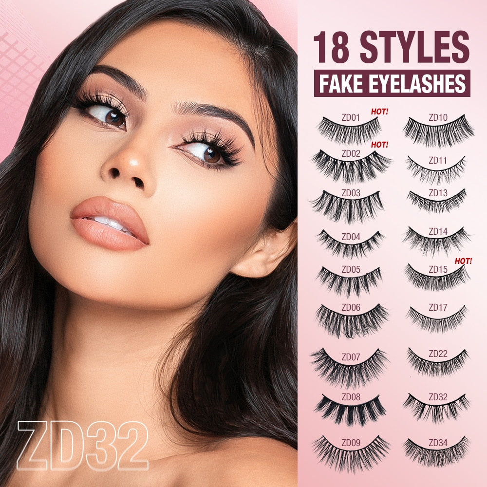 O.TWO.O Self Adhesive False Eyelashes Reusable Individual Lashes Long Thick Volume Eyelashes No Need Glue Eyelash Extension 0 DailyAlertDeals   