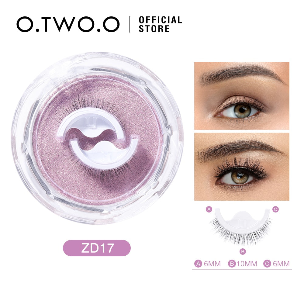 O.TWO.O Self Adhesive False Eyelashes Reusable Individual Lashes Long Thick Volume Eyelashes No Need Glue Eyelash Extension 0 DailyAlertDeals ZD17 China 