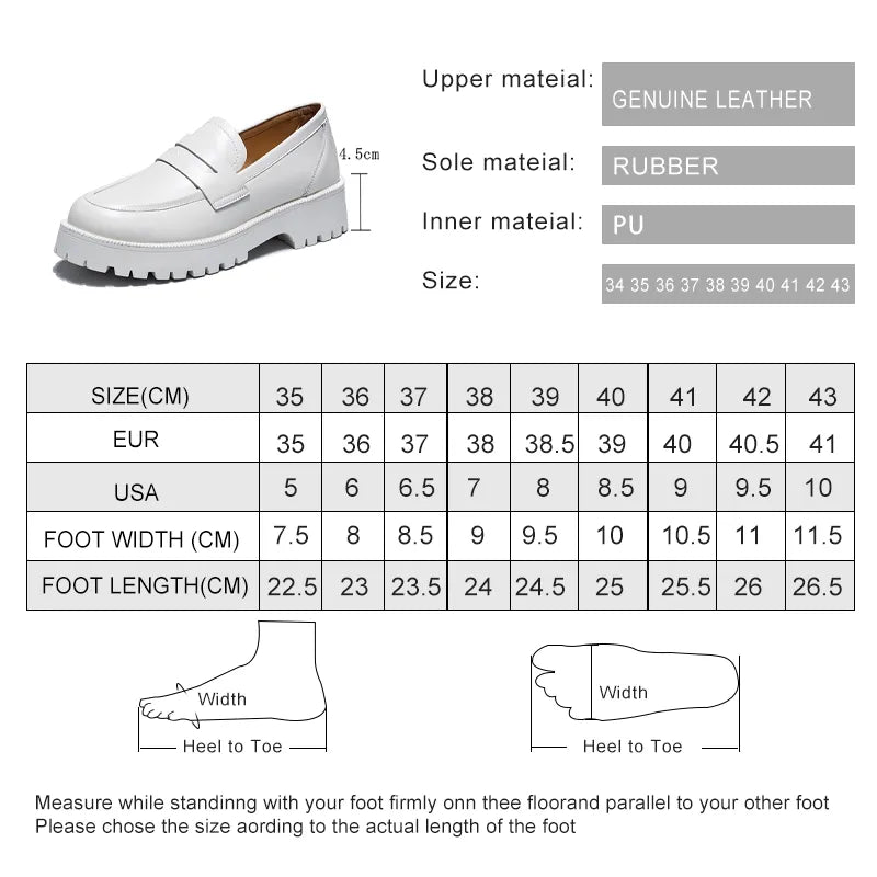 AIYUQI Spring Shoes Female British Style Thick-soled College Style Casual Loafers Genuine Leather Fashion Shoes Girls WHSLE MTO  DailyAlertDeals   