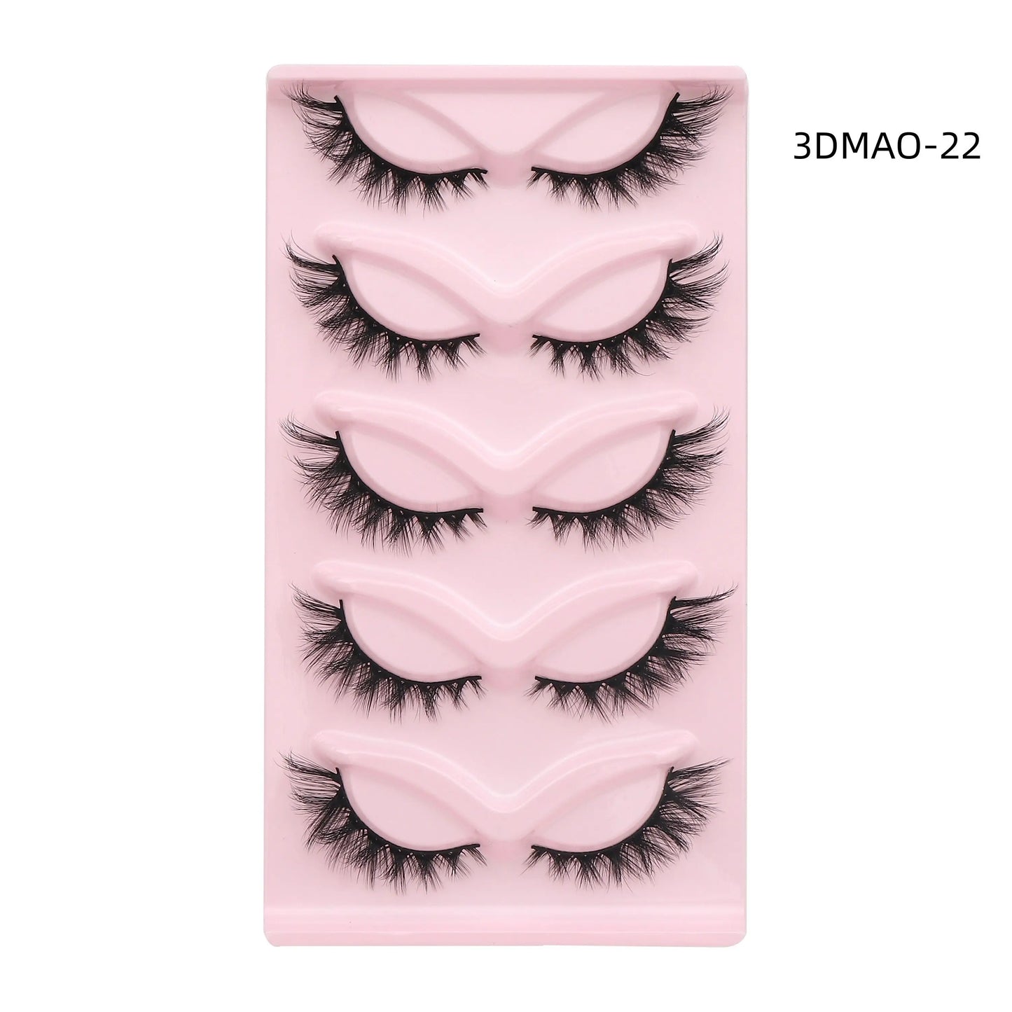 HBZGTLAD Cat eye Eyelashes 3D Natural False Lashes Fluffy Soft Cross 5 pairs Manga Lashes Wispy Natural Eyelash Extension Makeup  DailyAlertDeals 5pairs-MA022  