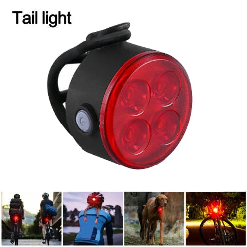 BUCKLOS Bike Lighting Front and Rear Lights Bicycle Lamp Led Cycling Light Bike Flashlight for Bicycle Front Taillight Lantern  DailyAlertDeals M2 Round Taillight  