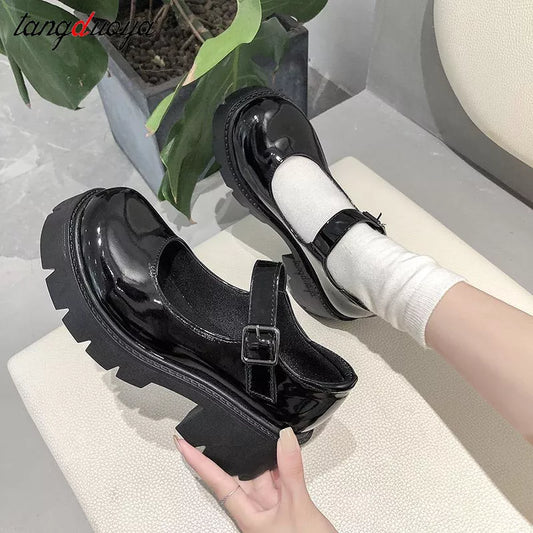 Women heels Shoes mary janes Pumps platform Lolita shoes on heels Women&#39;s Japanese Style Vintage Girls High Heel shoes for women  DailyAlertDeals   