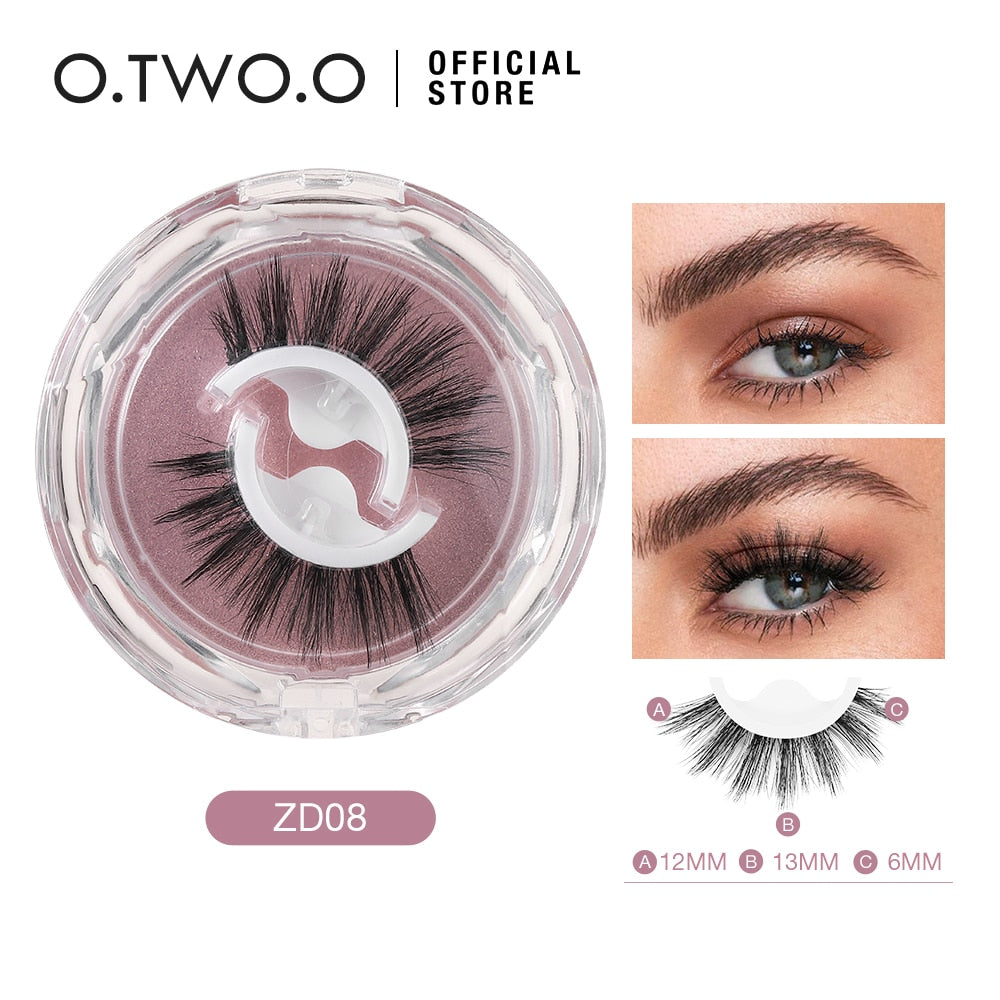 O.TWO.O Self Adhesive False Eyelashes Reusable Individual Lashes Long Thick Volume Eyelashes No Need Glue Eyelash Extension 0 DailyAlertDeals ZD08 China 