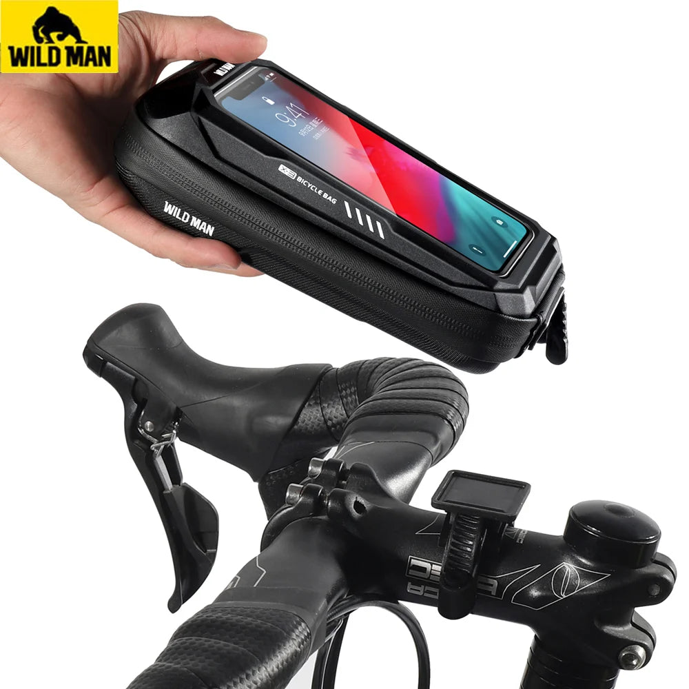 New Bike Phone Holder Bag Case Waterproof Cycling Bike Mount 6.9in Mobile Phone Stand Bag Handlebar MTB Bicycle Accessories  DailyAlertDeals   