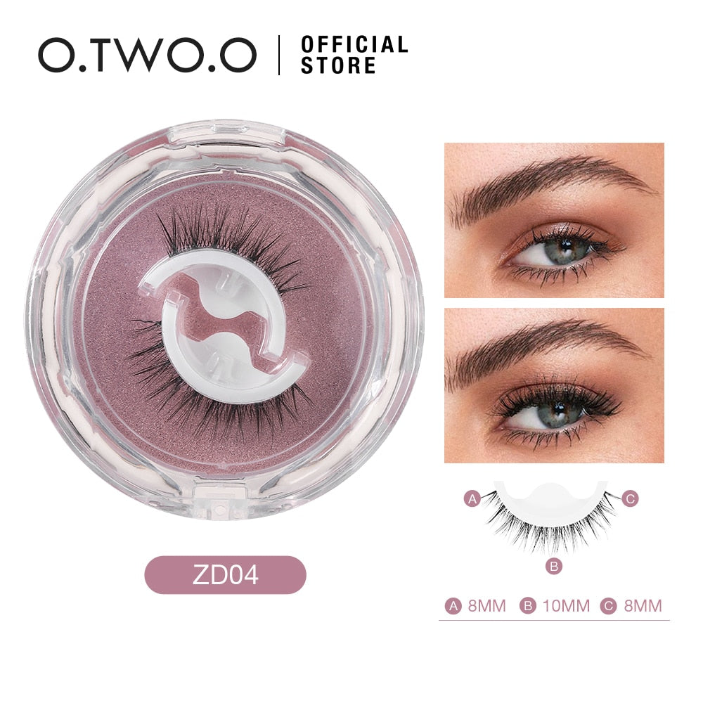 O.TWO.O Self Adhesive False Eyelashes Reusable Individual Lashes Long Thick Volume Eyelashes No Need Glue Eyelash Extension 0 DailyAlertDeals ZD04 China 