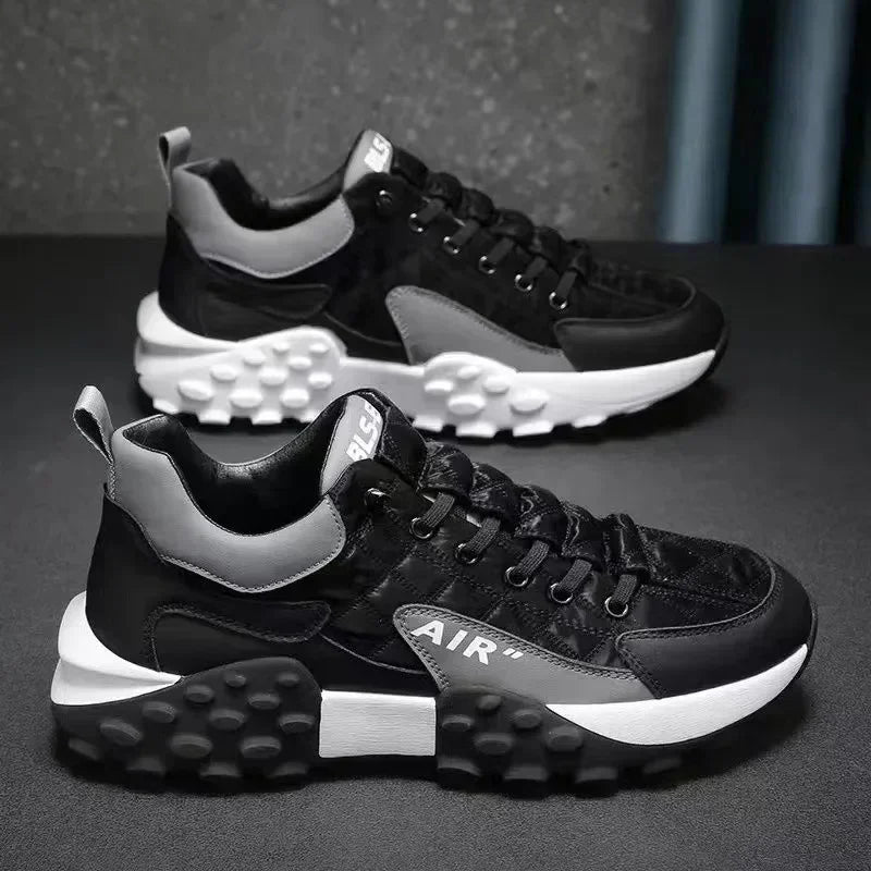 Men Luxury Sneakers Sports Shoes Running Shoes for Men Casual Sneaker Shoes Men Chunky Designer Sneakers Shoes for Men sports shoes DailyAlertDeals black 44 