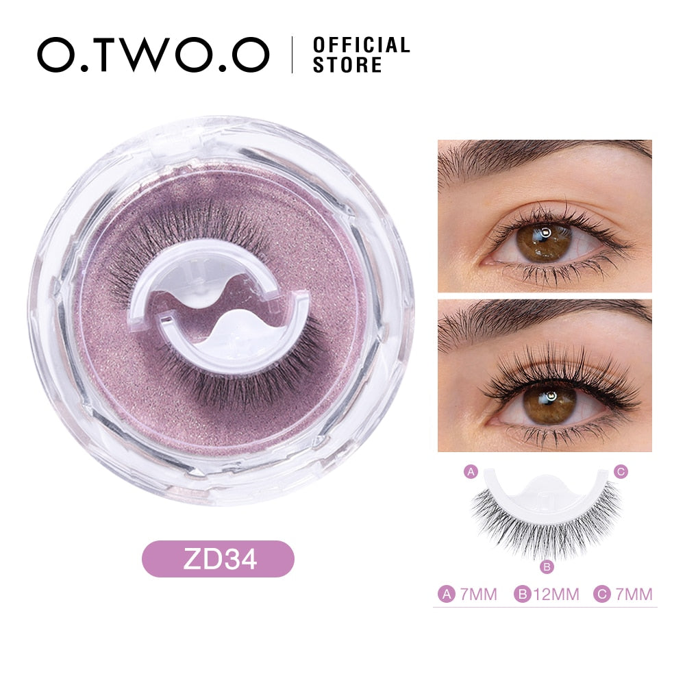 O.TWO.O Self Adhesive False Eyelashes Reusable Individual Lashes Long Thick Volume Eyelashes No Need Glue Eyelash Extension 0 DailyAlertDeals ZD34 China 