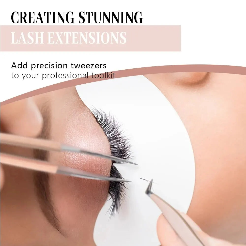 1 Pcs Eyelash Extension Tweezers Stainless Steel 3D Accurate Clip Eyelashes Tweezers Lash Extensions Supplies Set Tool  DailyAlertDeals   