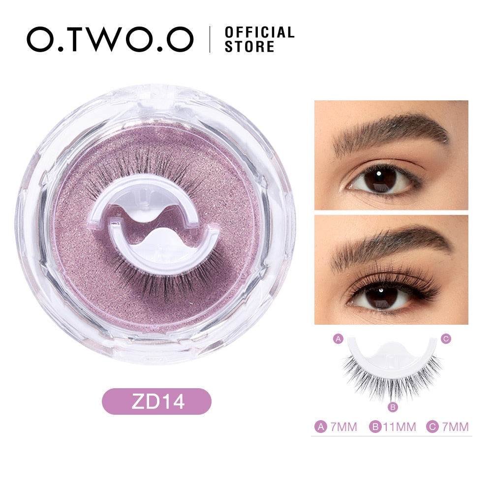 O.TWO.O Self Adhesive False Eyelashes Reusable Individual Lashes Long Thick Volume Eyelashes No Need Glue Eyelash Extension 0 DailyAlertDeals ZD14 China 