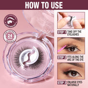 O.TWO.O Self Adhesive False Eyelashes Reusable Individual Lashes Long Thick Volume Eyelashes No Need Glue Eyelash Extension 0 DailyAlertDeals   