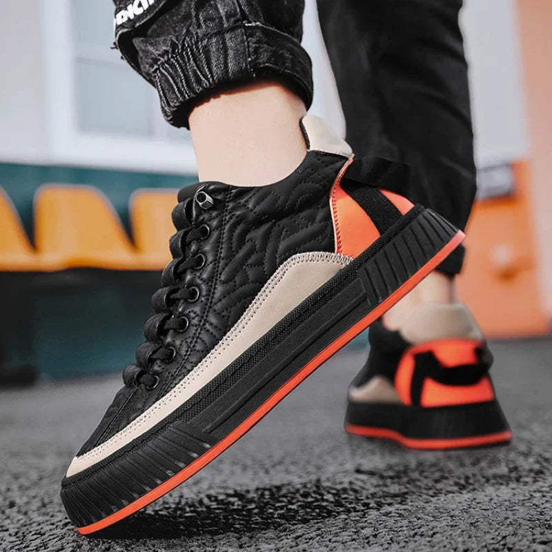 Beige Men's Chunky Sneakers Casual Men Shoes Fashion Light Non-slip Luxury Black Brown Brand Shoes For Men