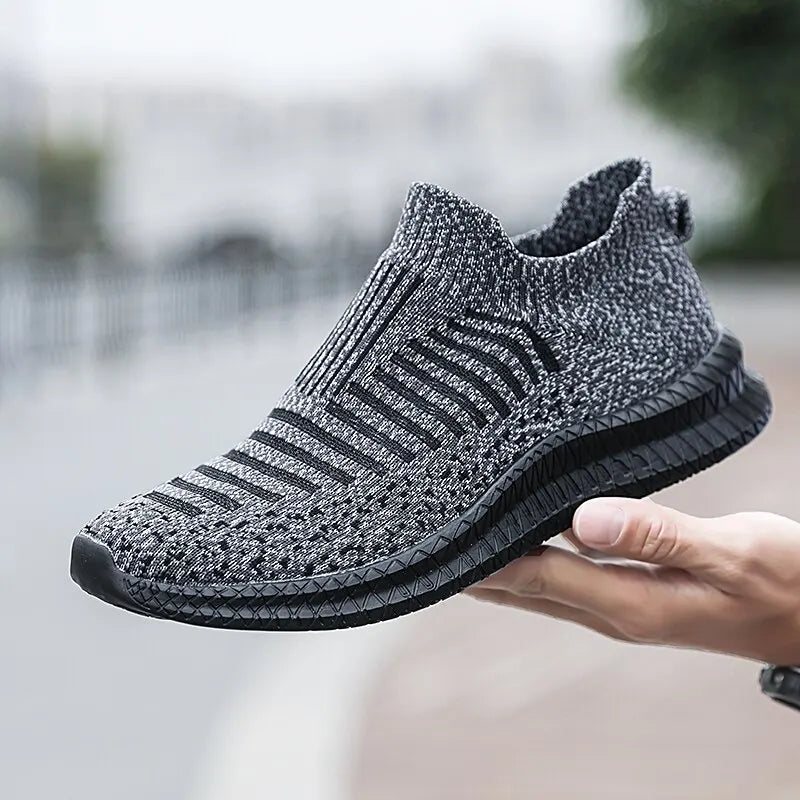 Men Shoes Breathable Men's Sneakers Comfortable Running Shoes Fashion Outdoor Walking Sneakers Sock Jogging Shoes  DailyAlertDeals 41 Grey 
