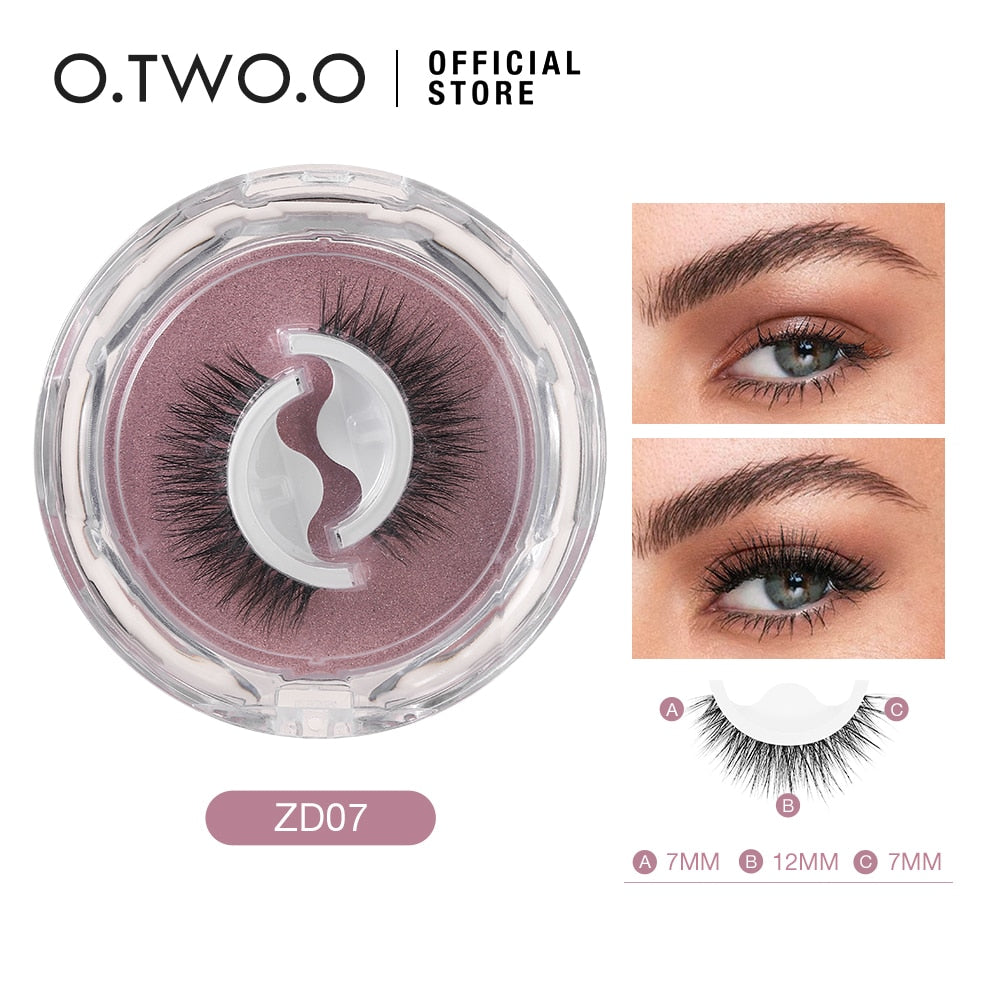 O.TWO.O Self Adhesive False Eyelashes Reusable Individual Lashes Long Thick Volume Eyelashes No Need Glue Eyelash Extension 0 DailyAlertDeals ZD07 China 