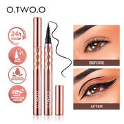 O.TWO.O Eyeliner Pencil Liquid Eye Liner Waterproof Smudge Proof Quick Drying 12 Hour Wear Ultra Fine Black Eyeliner for Arrows 0 DailyAlertDeals Black Eyeliner China 