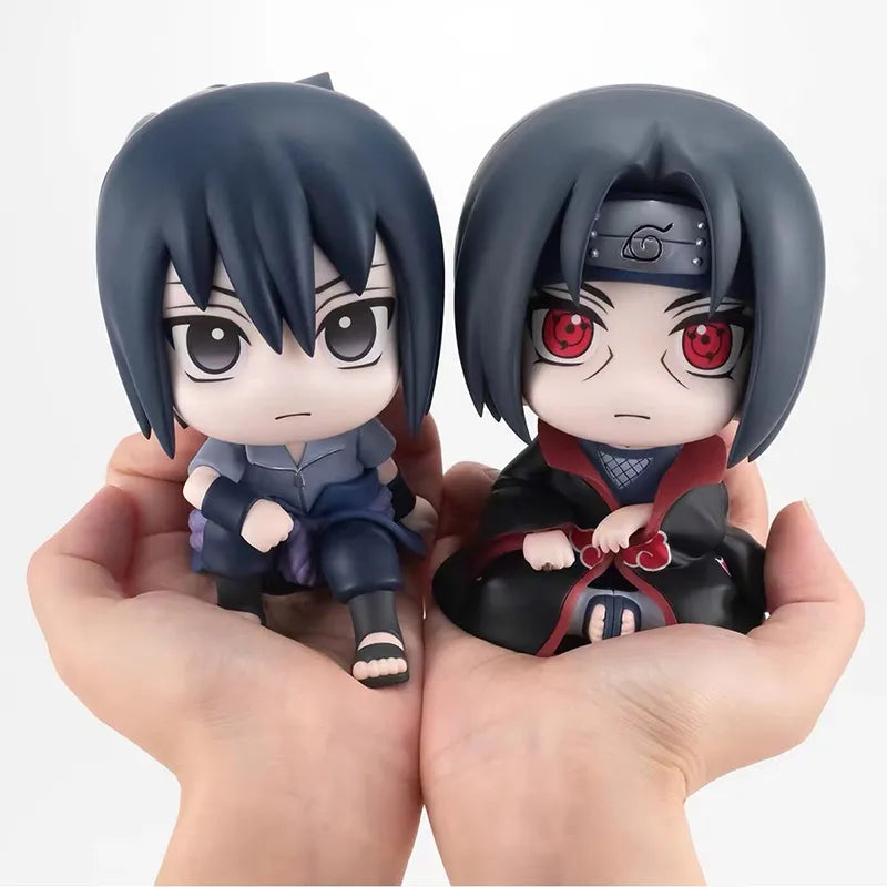 9cm Naruto Anime Figure Naruto Kakashi Action Figure Q Version Kawaii Sasuke Itachi Figurine Car Decoration Collection Model Toy  DailyAlertDeals   
