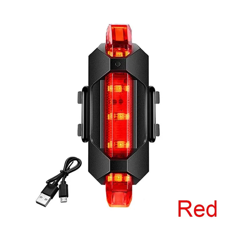 USB Rechargeable Bike Light Set Front Light with Taillight Easy to Install 3 Modes Bicycle Accessories for the Bicycle  DailyAlertDeals 13129.01  