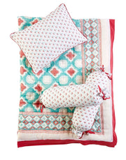 Miami Crib Bedding Set (4-Piece) Gifts Ivory Meleager   