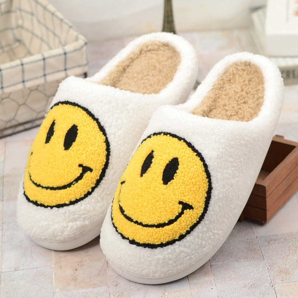 Cute Plush Half-wrapped Heel Non-slip Warm House Slippers Shoe Accessories Orange Felix White 41 to 42 