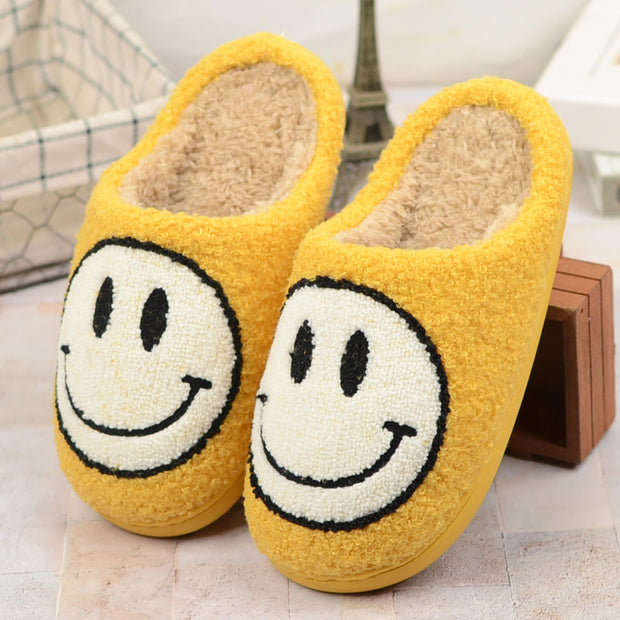 Cute Plush Half-wrapped Heel Non-slip Warm House Slippers Shoe Accessories Orange Felix Yellow 37 to 38 