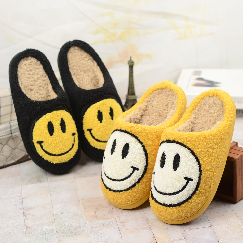 Cute Plush Half-wrapped Heel Non-slip Warm House Slippers Shoe Accessories Orange Felix   