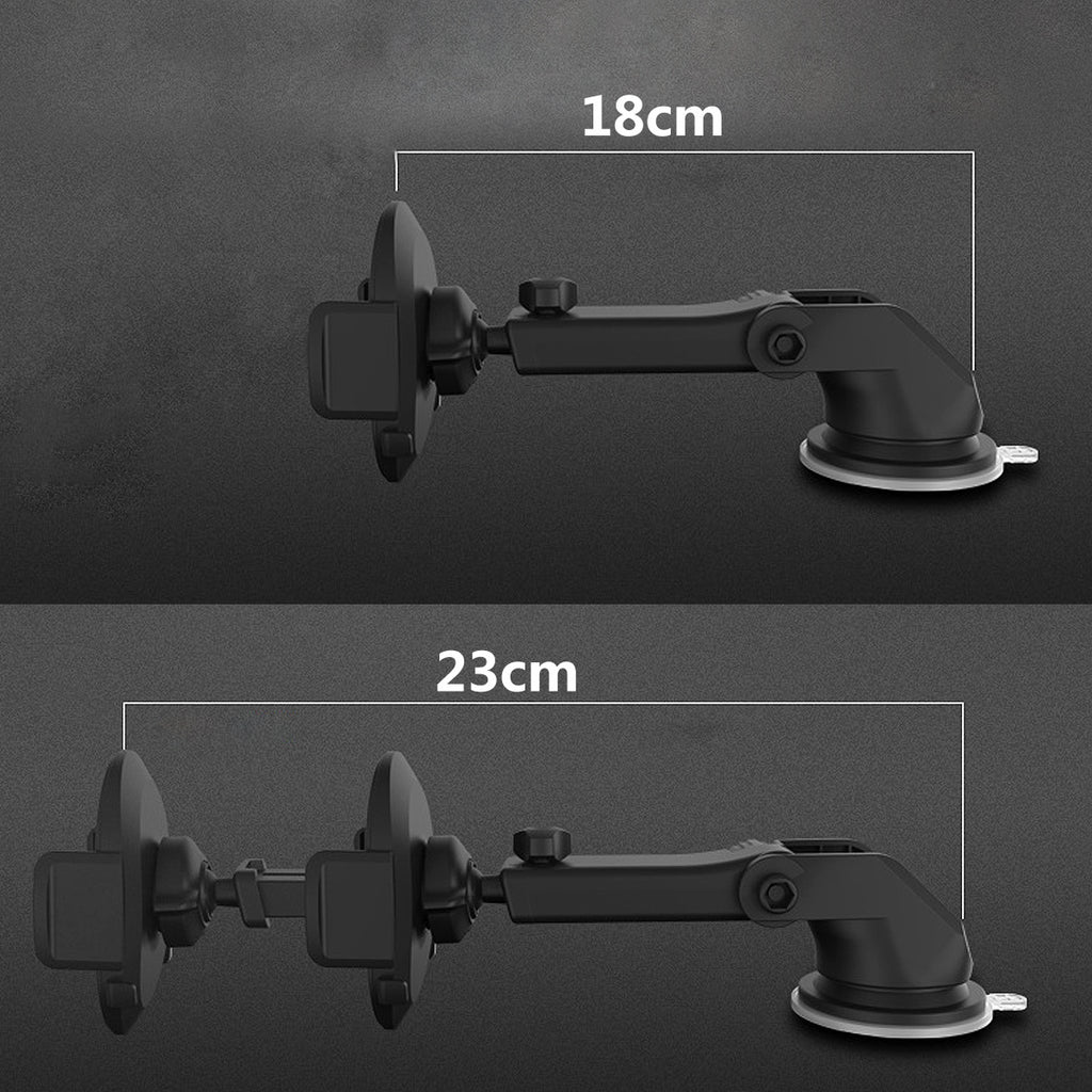 Car Phone Holder Long Rod Telescopic Car Dashboard Suction Cup Type Vehicles & Parts Orange Felix   