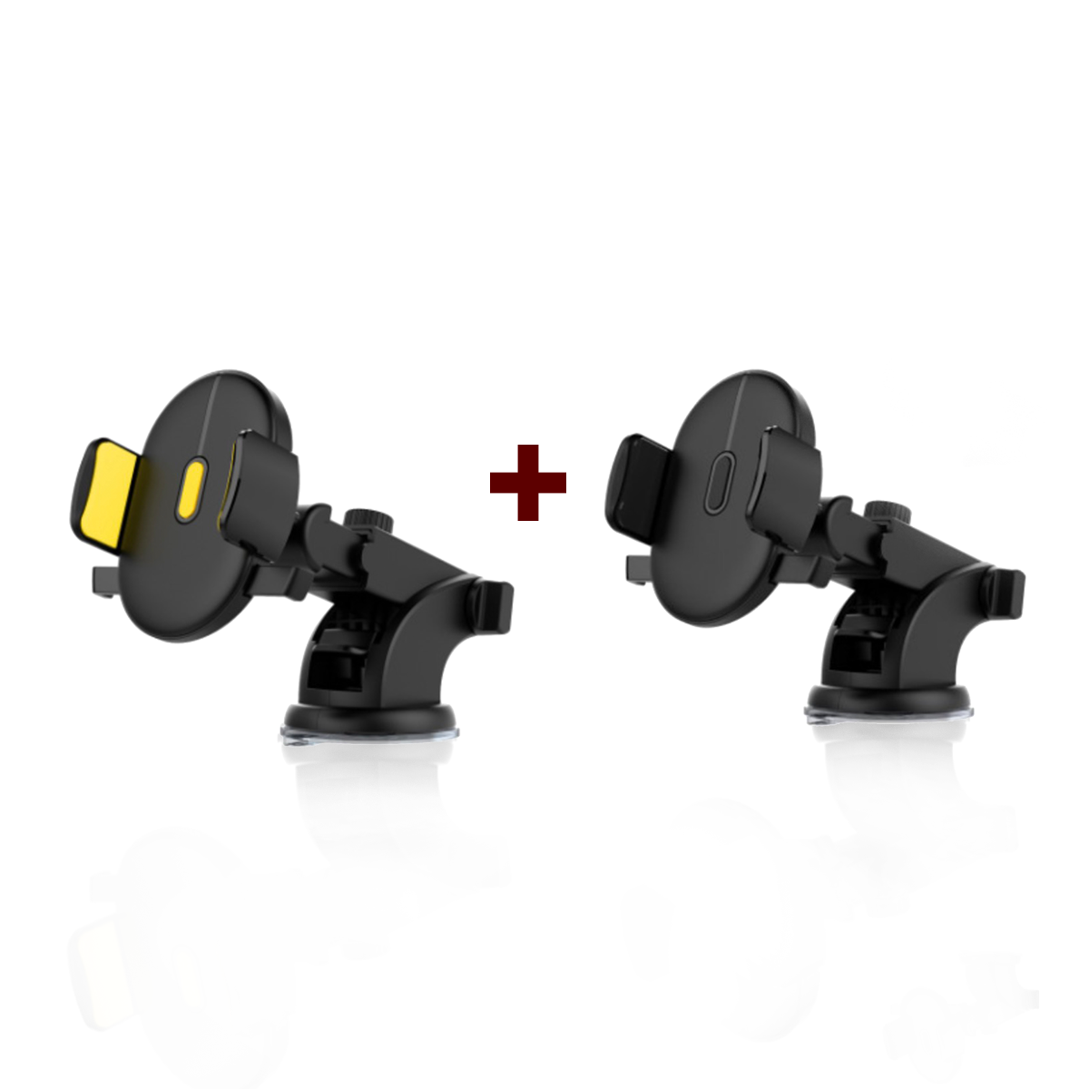 Car Phone Holder Long Rod Telescopic Car Dashboard Suction Cup Type Vehicles & Parts Orange Felix Black+Yellow  