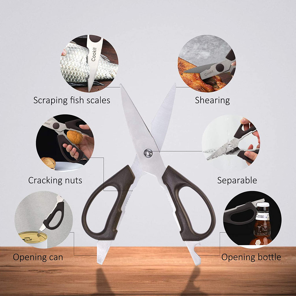 Kitchen Knife Sets, 15 Piece Knife Sets with Block for Kitchen Chef Knife Stainless Steel Knives Set Serrated Steak Knives with Manual Sharpener Knife Kitchen accessories hozanas4life   