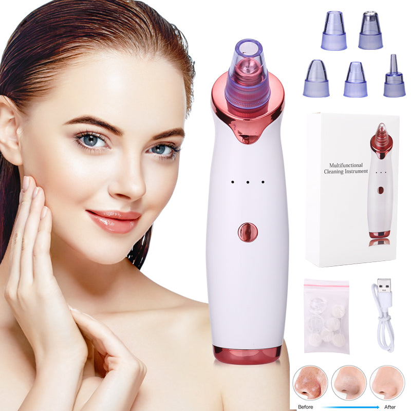 Blackhead Remover Instrument Black Dot Remover Acne Vacuum Suction Face Clean Black Head Pore Cleaning Beauty Skin Care Tool Personal Care Orange Felix   