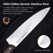 Kitchen Knife Sets, 15 Piece Knife Sets with Block for Kitchen Chef Knife Stainless Steel Knives Set Serrated Steak Knives with Manual Sharpener Knife Kitchen accessories hozanas4life   