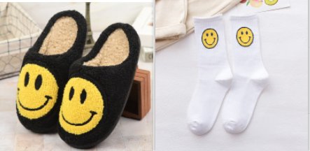 Cute Plush Half-wrapped Heel Non-slip Warm House Slippers Shoe Accessories Orange Felix Black set 37 to 38 