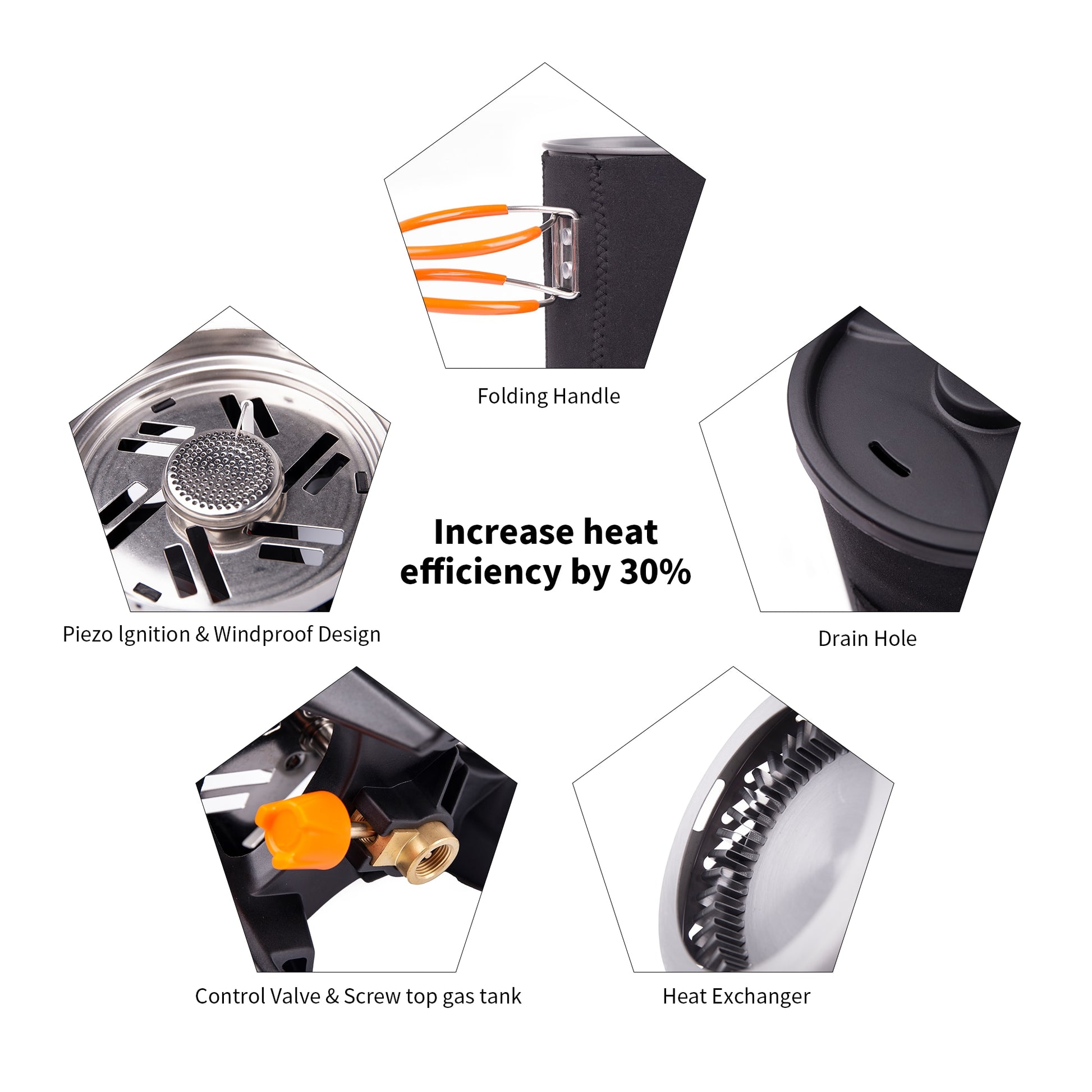 Fire Maple Star X1 Camping Stoves Outdoor Hiking Cooking System With Stove Heat Exchanger Pot Bowl Portable Gas Burners FMS-X1 Camping Stoves DailyAlertDeals   