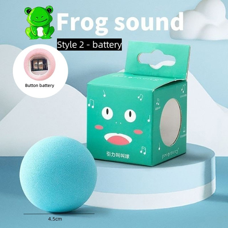 Electric Cat Ball Toys Automatic Rolling Smart Cat Toys for Cats Training Self-moving Kitten Toys for Indoor Interactive Playing Smart Cat Toys DailyAlertDeals style2 blue USA 