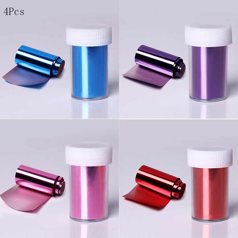1 Roll Pink Gold Sliver Nail Foils Sparkly Sky Glitter Nail Art Transfer Stickers Slider Paper Nail Art Manicures Decoration New 0 DailyAlertDeals   