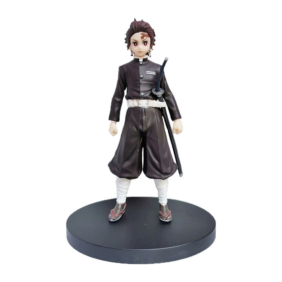 Anime Demon Slayer Figure Kamado Tanjirou Nezuko Action Figures PVC Model Toys Zenitsu Figurine Inosuke Kimetsu No Yaiba Figura Demon Slayer Figure DailyAlertDeals Tanjirou No Box 1  