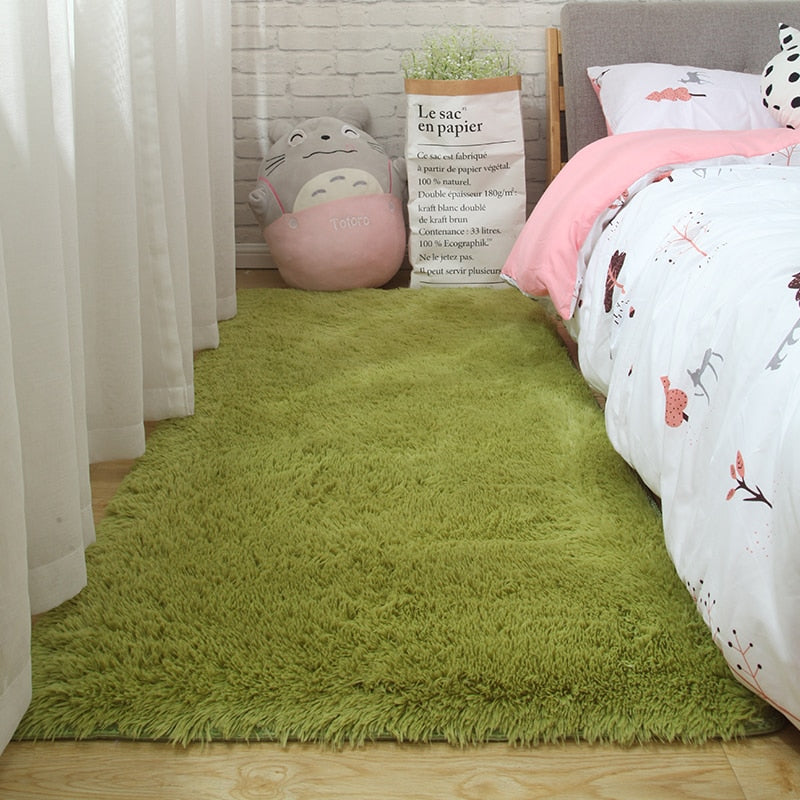 Pink Carpet For Girls Shaggy Children Floor Soft Mat Living Room Decoration Teen Doormat Nordic Red Fluffy Large Size Rugs Carpets & Rugs DailyAlertDeals   