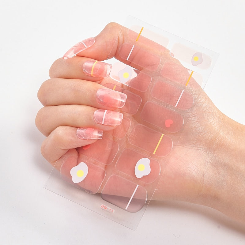 Three Sorts 0f Nail Stickers Full Cover Nail Stickers Novidades Nail Strips Self Adhesive Nail Sticker Nails Sticker Designer Nail Stickers DailyAlertDeals DQ-13  