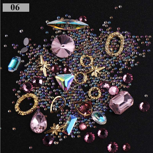 3D Nail Rhinestones Rose Jewelry Diverse DIY Gems Charming Mix Crystal Nail Art Decorations Gel Glitter Charms Nail Accessories Nail Rhinestones Rose Jewelry DailyAlertDeals 6  