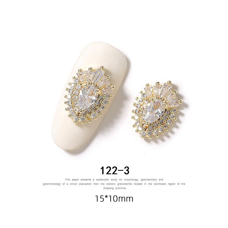 5 pieces 3D metal Zircon Nail art decorations Butterfly rhinestones nail art jewelry alloy zircon tassel pendant nail accessory Nail Rhinestones Jewelry DailyAlertDeals 122-3  