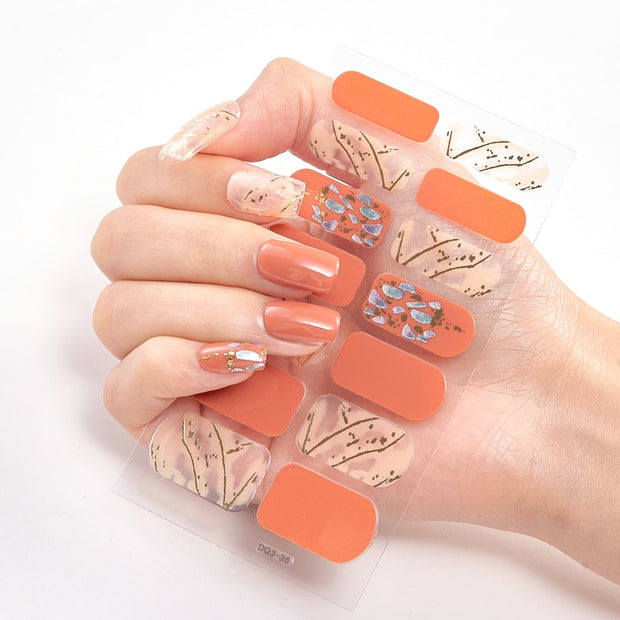 Four Sorts 0f Nail Stickers Creative Nail Adhesive Nail Wraps DIY Nail Stickers Designer Nails Art Decoration Nailart Sticker Nail Decal Stickers DailyAlertDeals DQ3-36  