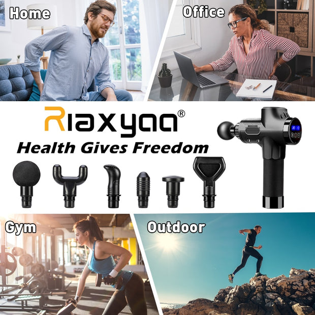High frequency Massage Gun Muscle Relax Body Relaxation Electric Massager with Portable Bag Therapy Gun for fitness Massager DailyAlertDeals   