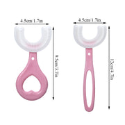 Toothbrush Children 360 Degree U-shaped Child Toothbrush Teethers Brush Silicone Kids Teeth Oral Care Cleaning baby teether DailyAlertDeals   