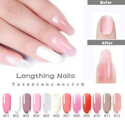 5PCS Poly Extension Gel Set Nail Art French Nail Art Clear Camouflage Color Nail Tip Form Crystal Nail Gel Slice Brush Nail Gel NAIL GEL DailyAlertDeals   