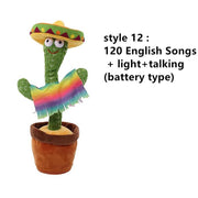 Lovely Talking Toy Dancing Cactus Toy Singing Talking & Repeating Toy Kawaii Cactus Toys for Children singing toys for children DailyAlertDeals Style 12  