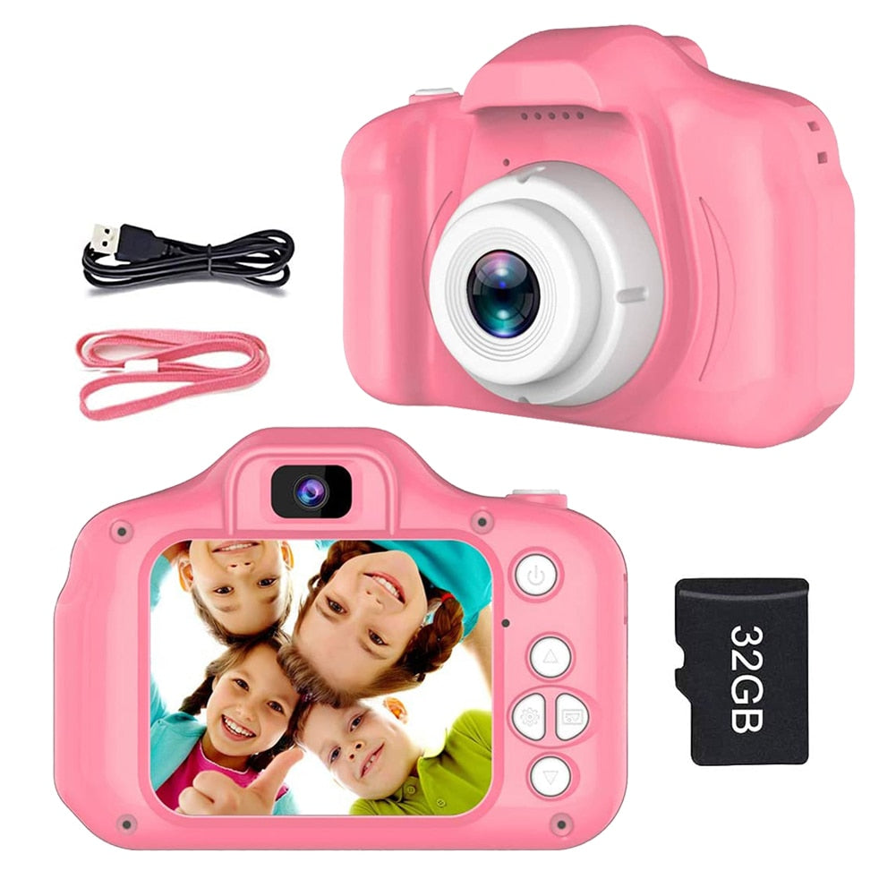 Children Kids Camera Mini Educational Toys For Kids Christmas Gifts Birthday Gift Digital Camera 1080P Projection Video Camera Children Kids Camera Mini Educational Toys For Kids DailyAlertDeals With 32G TF Card China 